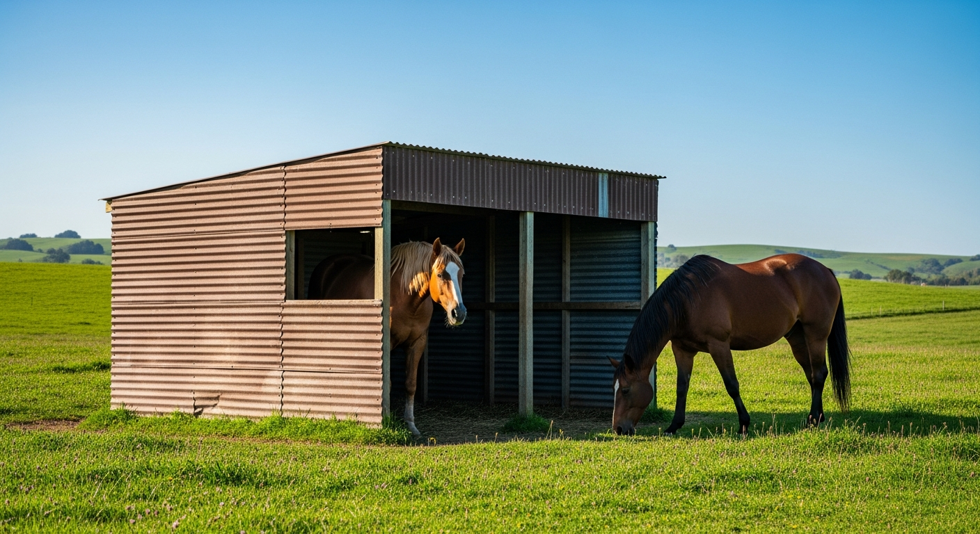 Barn price tiers from open shelter to enclosed barn