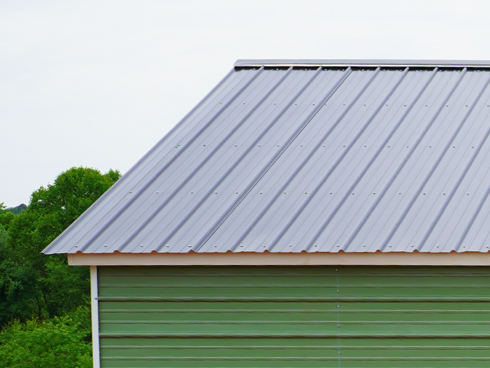 Enclosed metal garage compared to an open carport
