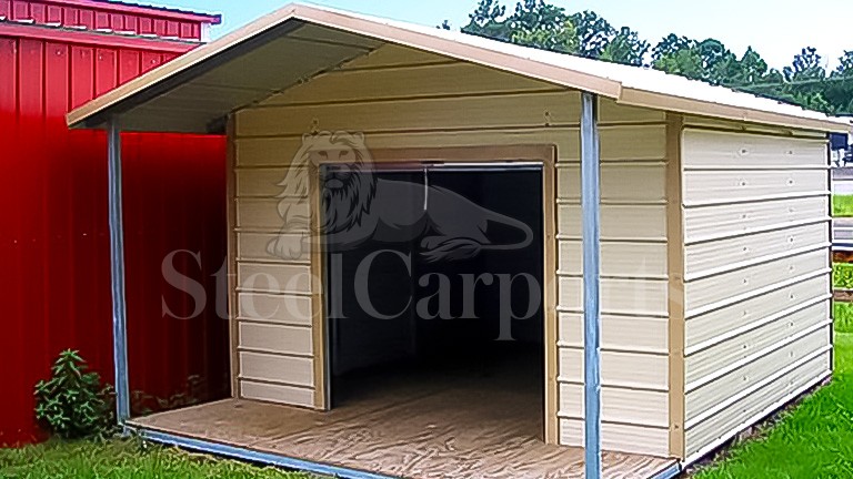 12x20x7 Steel Storage Shed