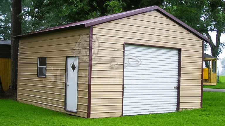 12x20x8 Steel Garage