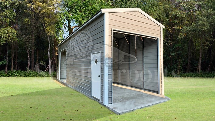 12x25x10 Steel Garage