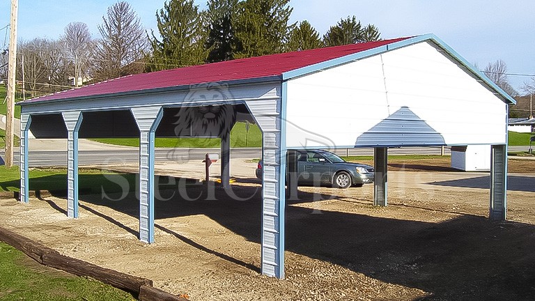18x30x7 Side Entry Carport