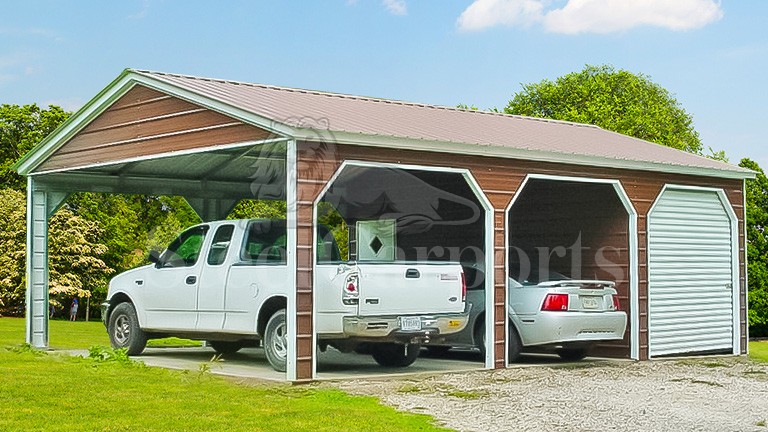 18x35x8 Side Entry Carport