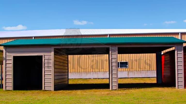 18x36x8 Combo Carport