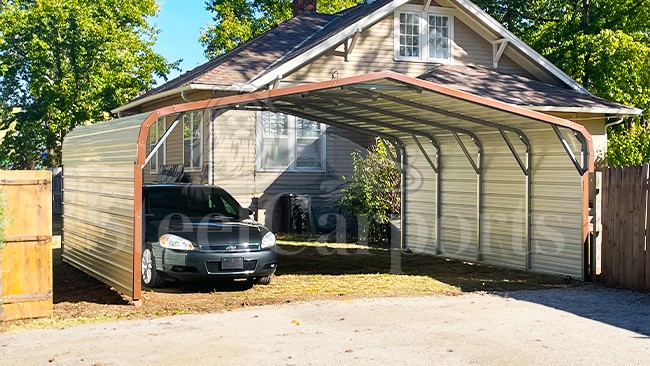 22x21x6 Two Car Carport