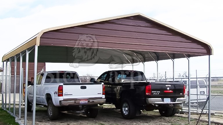 22x31x10 Two Car Carport
