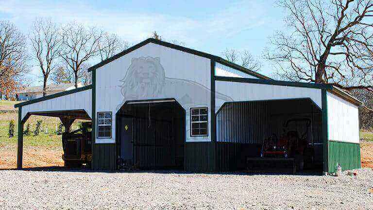 36x20 All Vertical Barn Building