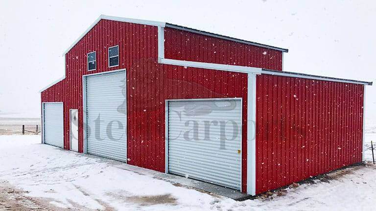 50x25x16 Steel Barn