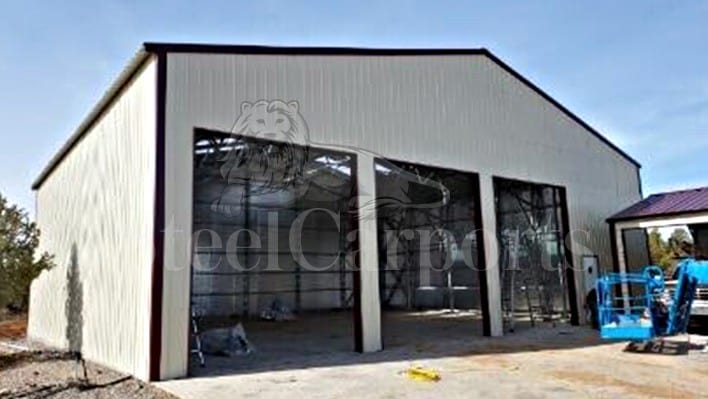 54x45x14 Steel Workshop Garage