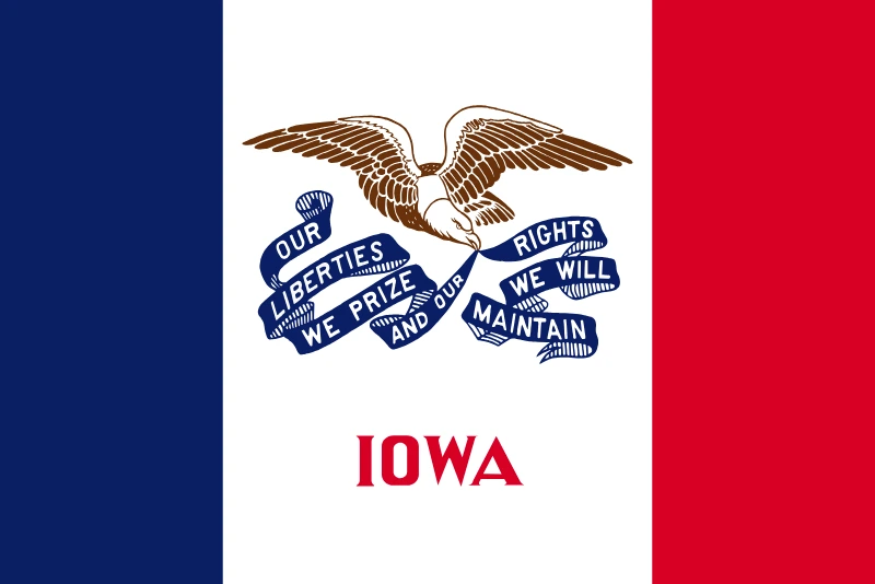 State flag of Iowa